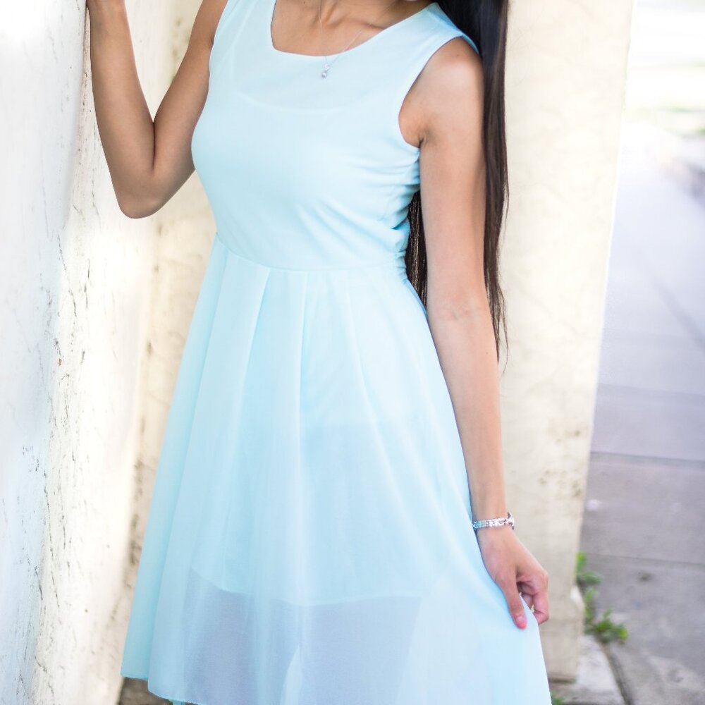 Light Aqua Dress, M